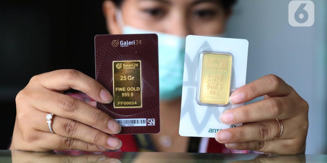 Harga Emas Batangan 24 Karat Awal Januari 2026 Turun Tajam