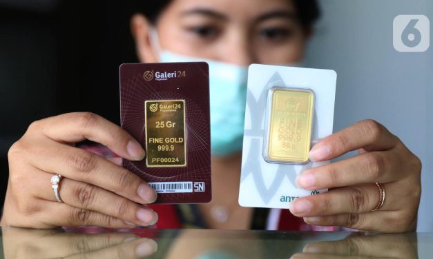 Harga Emas Batangan 24 Karat Awal Januari 2026 Turun Tajam
