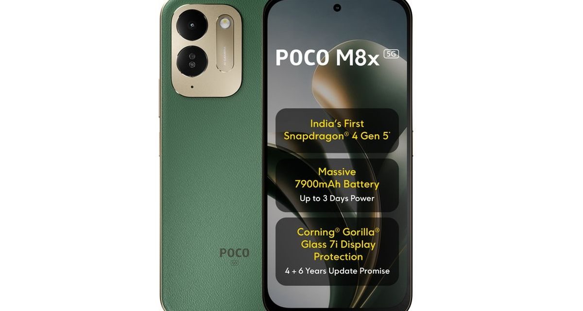Poco M8x Debut di India, Baterai 7.900 mAh Jadi Salah Satu Andalan