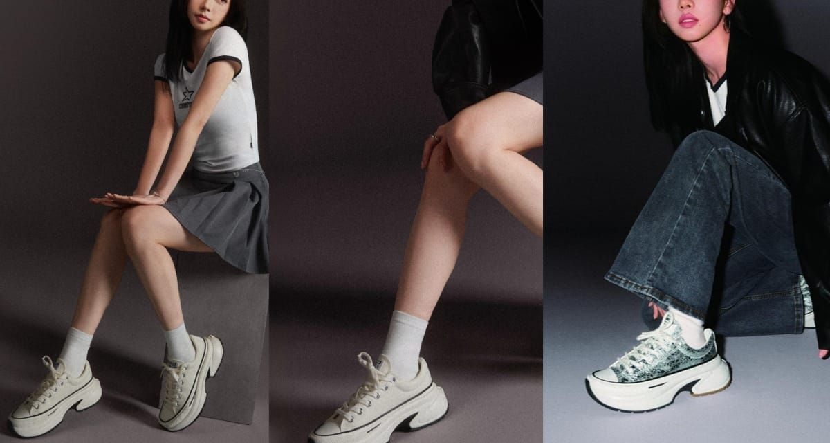 Karina aespa Tampil Edgy dengan Converse Run Star Crush Sneakers Chunky Bernuansa Y2K