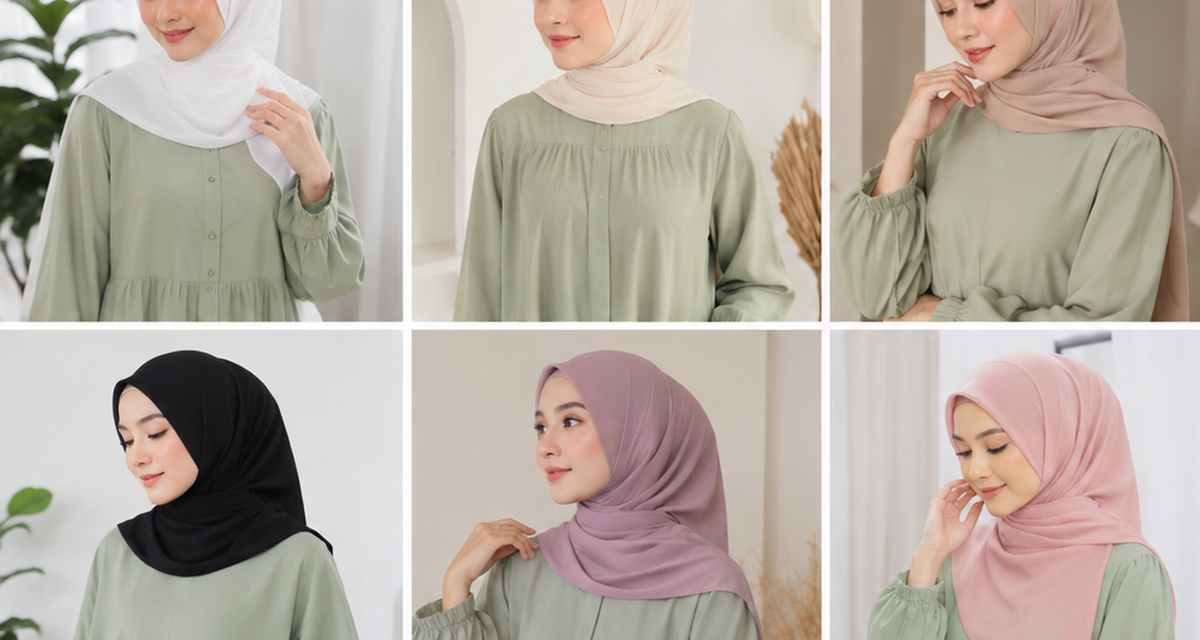 Baju Hijau Sage Cocok dengan Jilbab Warna Apa? Ini Pilihan yang Bisa Dicoba