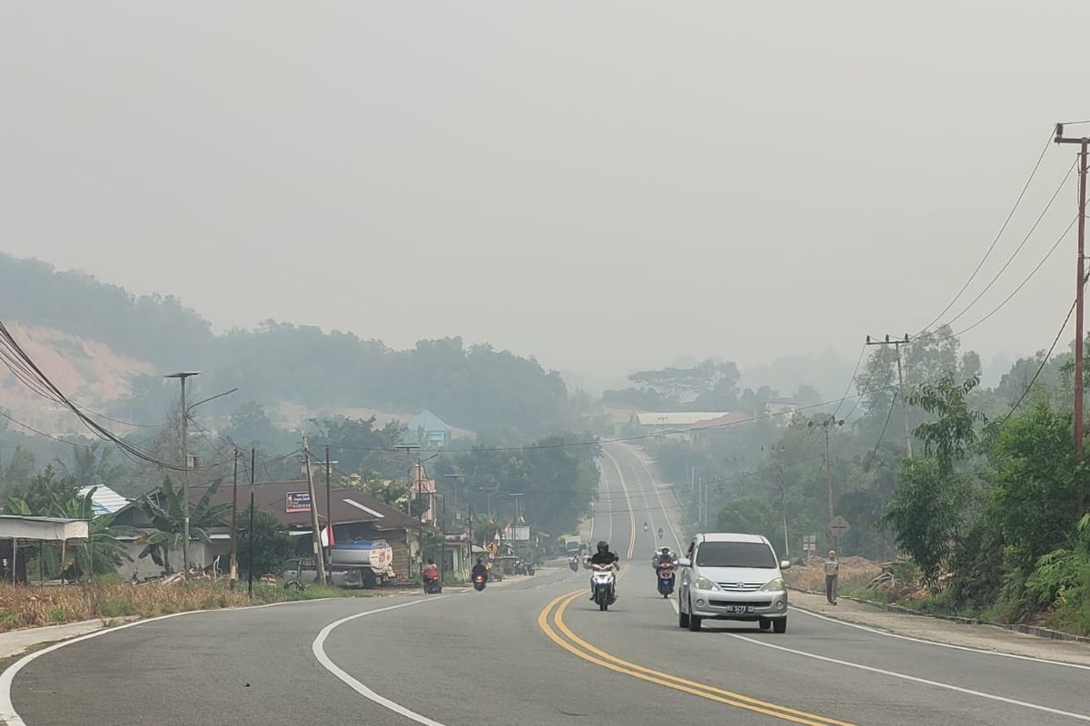 kabut asap karhutla Kalimantan